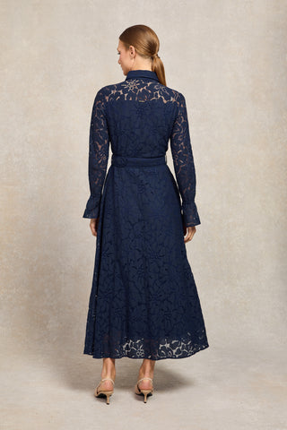 Annabel Lace Dress Ink Navy
