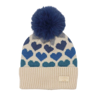 CHILDRENS CONSTELLATION HAT BLUE HEARTS