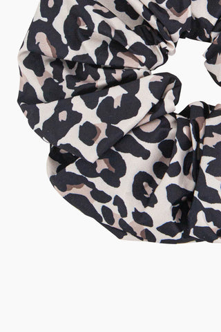 Dakota Large Hair Scrunchie - Neutral, Leopard