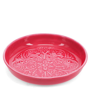 Enamel trinket dish (17.5cm) - Vibrant pink