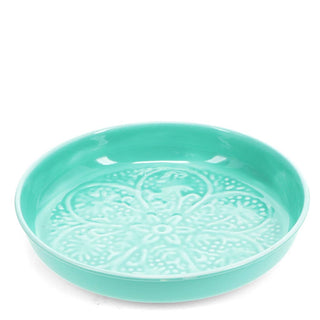 Enamel trinket dish (17.5cm) - Aqua