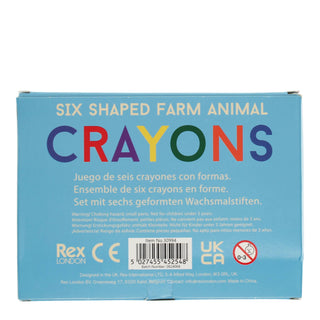 Animal head crayons (set of 6)