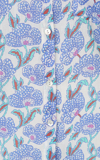 Sintra Cotton Shirt Printed Pattern Blue