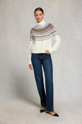 Rebecca Roll Neck Knit Natural
