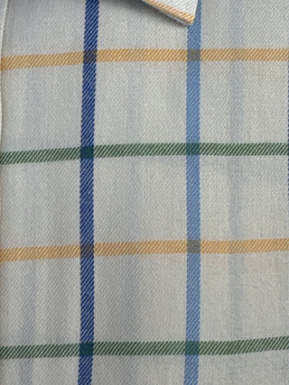 JAKE SHIRT BLUE AND GOLD LARGE CHECK