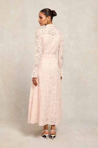 Annabel Lace Dress Blush