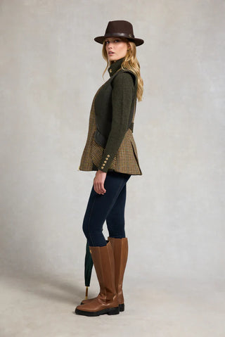 Field Vest in Hailes Green Tweed