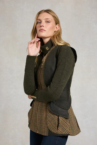 Field Vest in Hailes Green Tweed