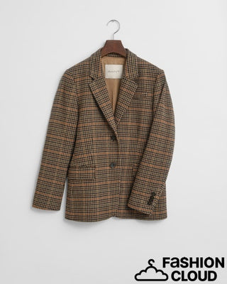 Regular Fit Wool Houndstooth Blazer