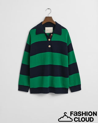 Striped Knitted Rugger
