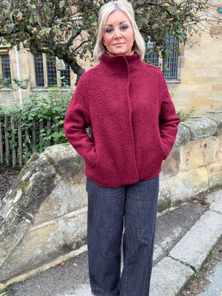 Gianna Wool Mix Wrapover Jacket