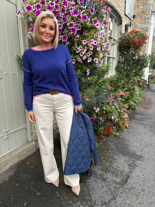 Izzy sweatshirt with coloured tipping