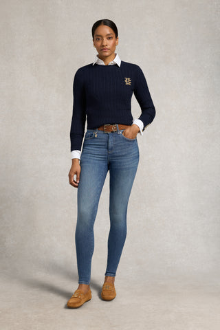 Contour Skinny Jean Aged Indigo