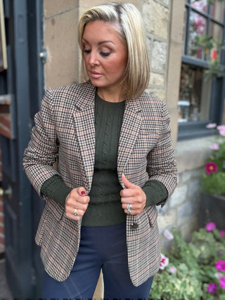 Regular Fit Wool Houndstooth Blazer