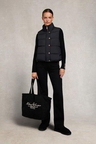 ESSENTIAL TOTE BAG BLACK ECRU