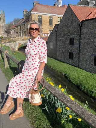 Aoife Dress - Soft Pink Floral