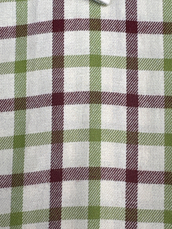 ANDREW SHIRT GREEN AND BROWN MEDIUM CHECK
