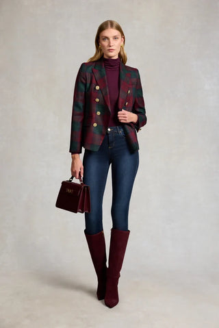 Knightsbridge Blazer in Mulberry Tartan