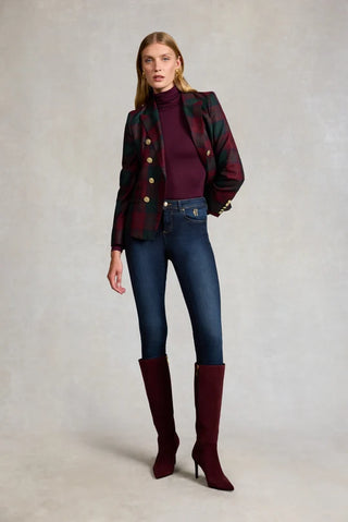 Knightsbridge Blazer in Mulberry Tartan