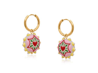 HEART VIVID CHARM PETITE EARRINGS