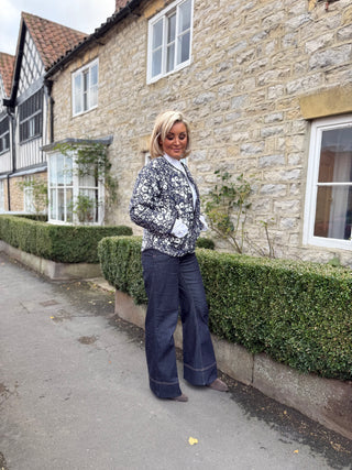 Kirsten Jacket - Rich Navy & Wild Oat