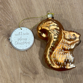 Woodland Squirrel Shaped Bauble