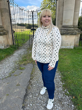 Cosy Art Roll Neck
