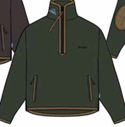 ALBION HALF ZIP FLEECE DARK GREEN
