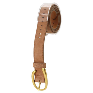 CONSTELLATION LEATHER BELT TAUPE