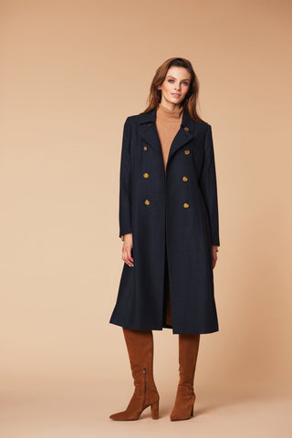 Sheringham Coat in Navy