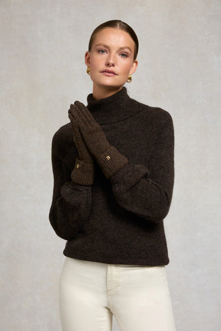 CLASSIC LOGO GLOVE - CHOCOLATE