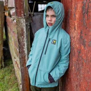 Swazi Kid's Mangrove Rain Jacket - Teal
