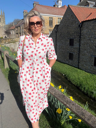 Aoife Dress - Soft Pink Floral