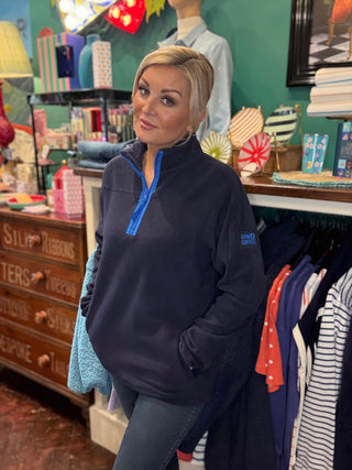 Men's Half Zip Polar Fleece Twilight Navy