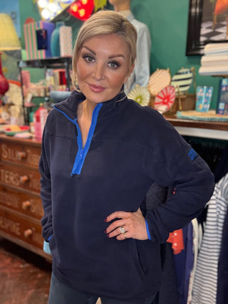 Men's Half Zip Polar Fleece Twilight Navy