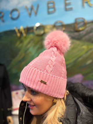 Bobble Hat Classic Cable