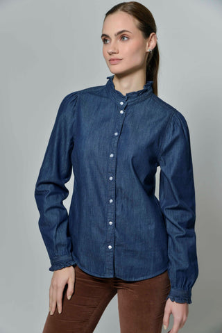Abbey - Denim Frill