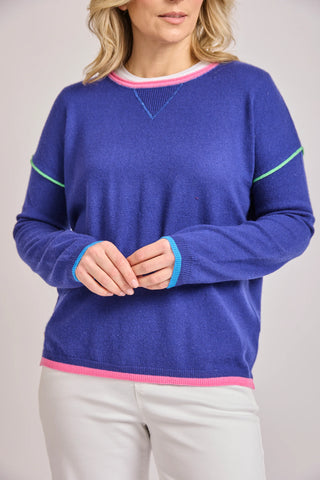 Izzy sweatshirt with coloured tipping