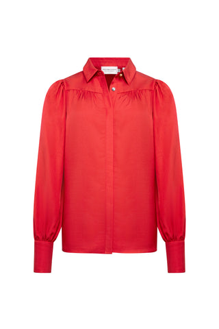 Ada Blouse Deep Red