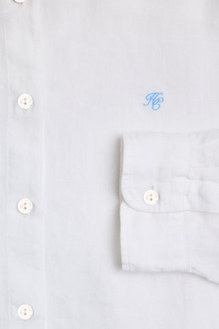 RELAXED FIT AMALFI SHIRT OPTIC WHITE LINEN