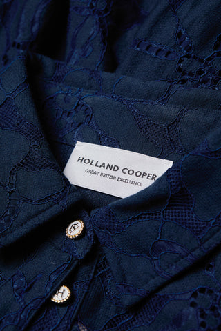 Annabel Lace Dress Ink Navy
