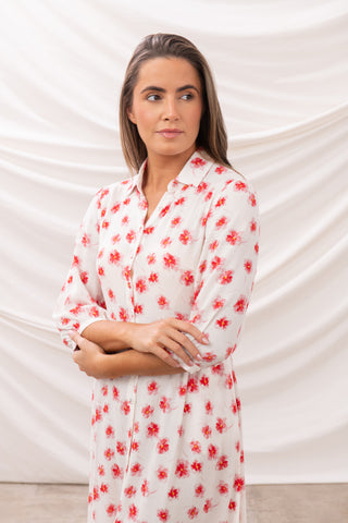 Aoife Dress - Soft Pink Floral