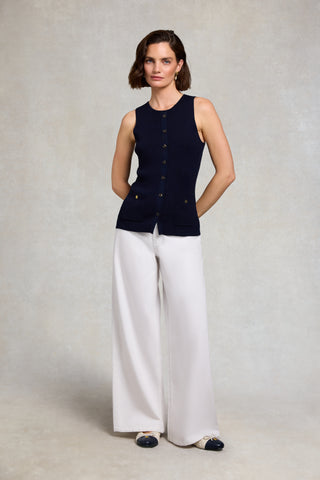AUBREY KNITTED TANK INK NAVY