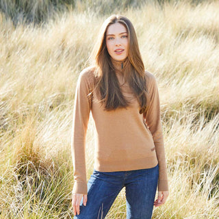 Womens Melford Knit 1/4 Zip - Sienna
