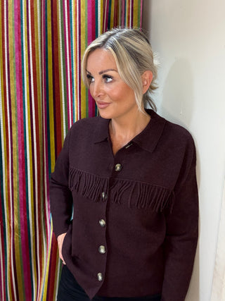 Beyonce Cardigan in Chocolate Chip