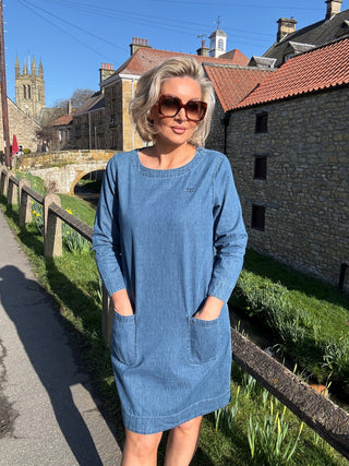 Ladies Anna Dress - Denim