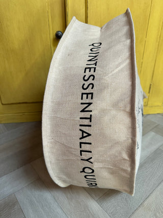 Crowberry Jute Tote