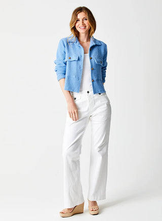 Beau Cotton Stretch Flared Pants