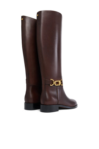 Bridle Flat Boot Chocolate