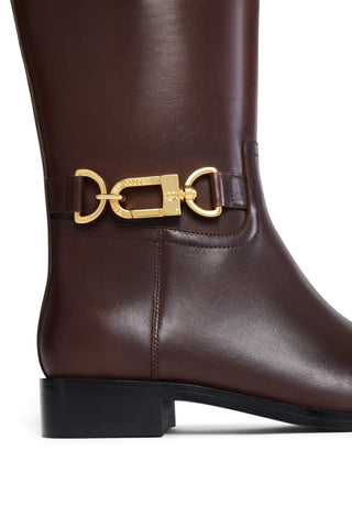 Bridle Flat Boot Chocolate